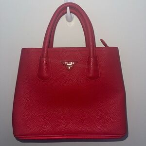 Prada Scarlet Leather Satchel
